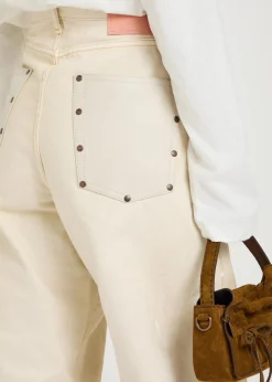 1981 paint-effect wide-leg jeans