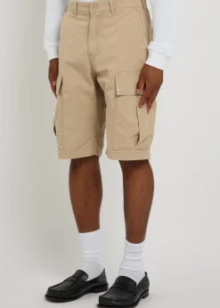 Paint-splatter cotton cargo shorts