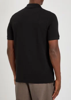 Pallas logo-embroidered piqué cotton polo shirt