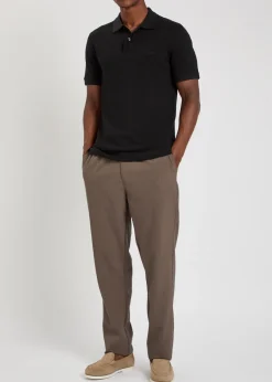 Pallas logo-embroidered piqué cotton polo shirt