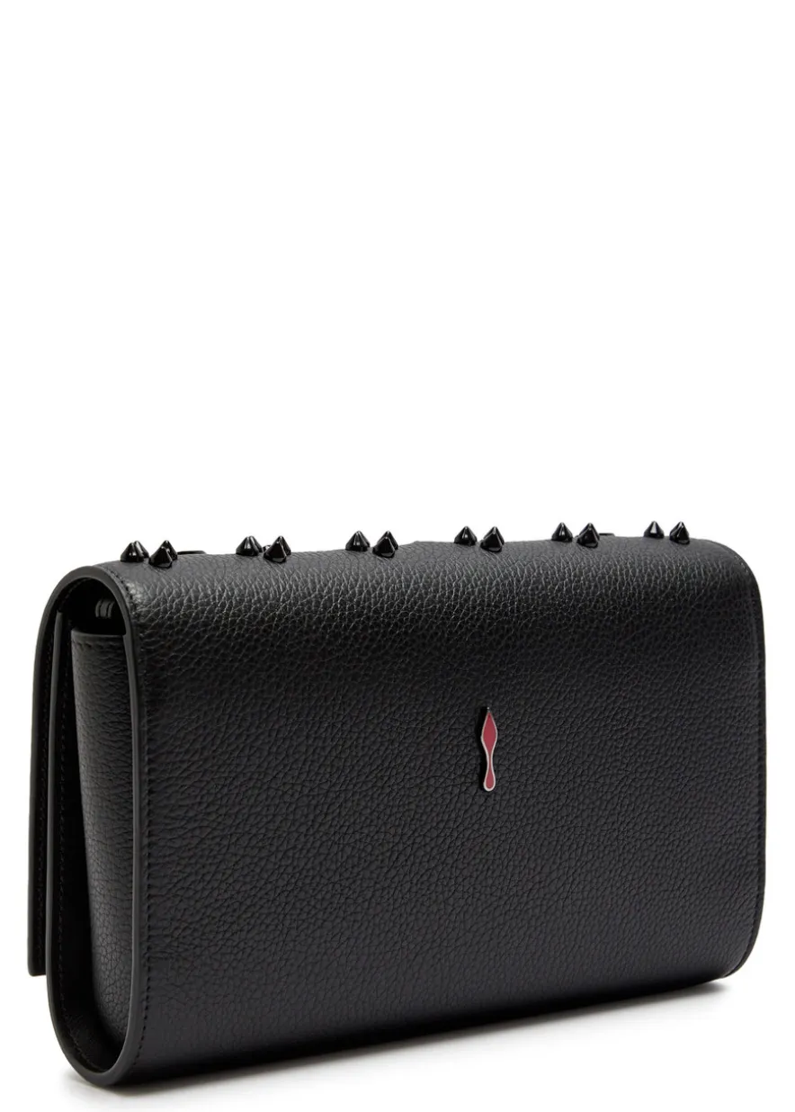 Paloma embellished leather clutch