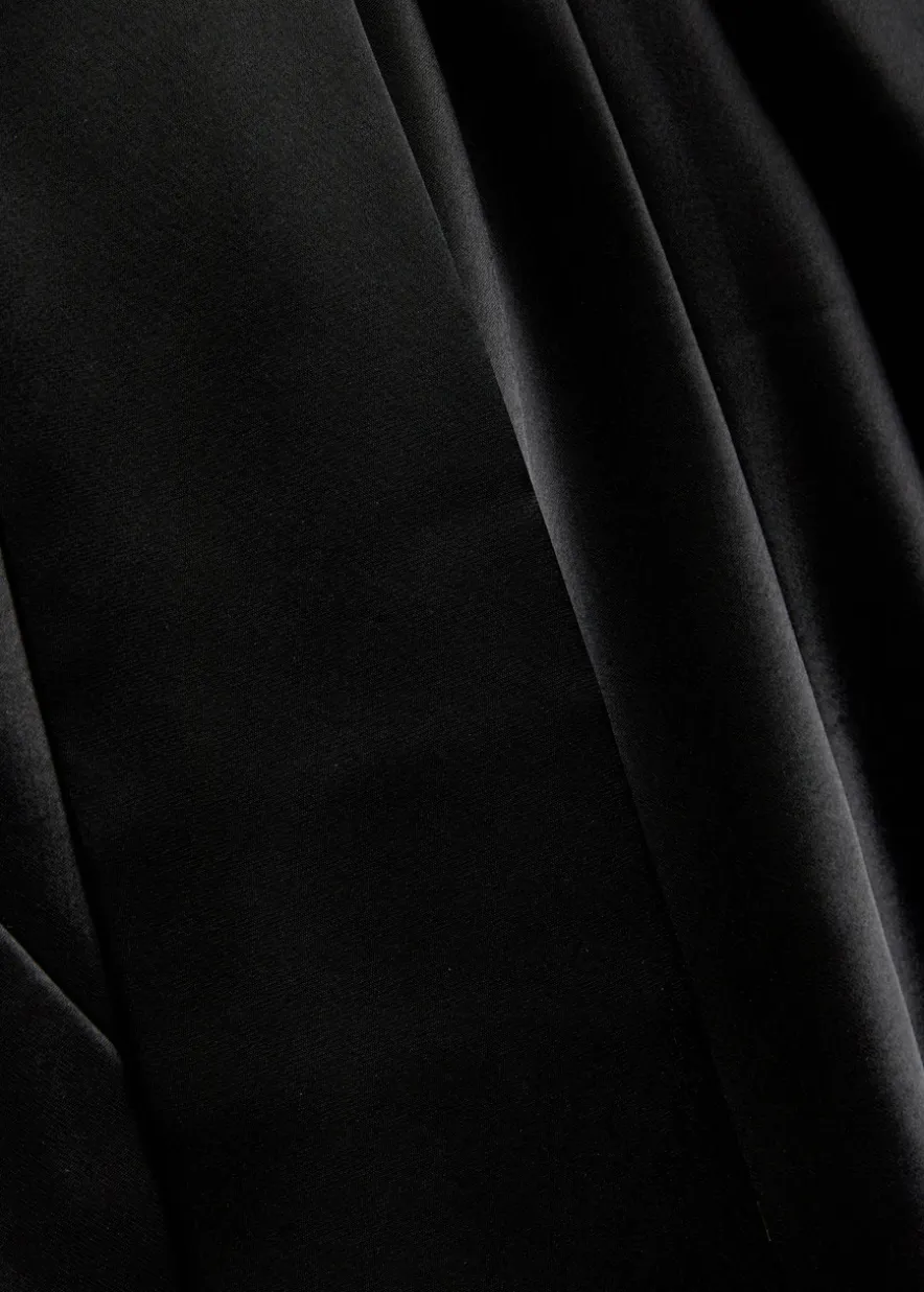 Pandora cascading satin gown