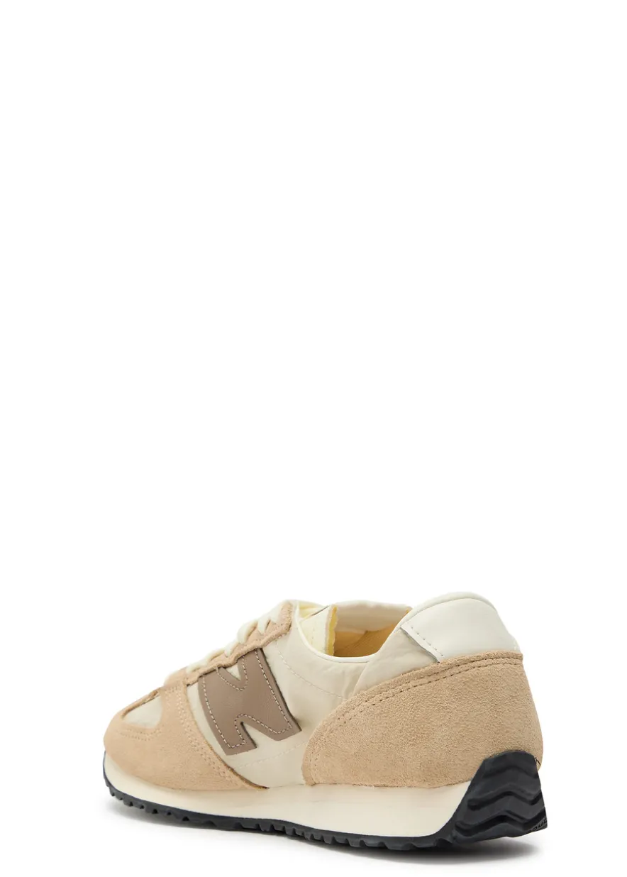 471 panelled brushed suede sneakers