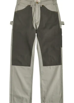 Panelled canvas trousers
