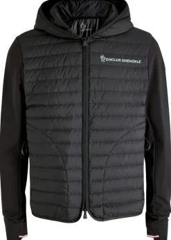 Panelled cotton-blend and shell jacket