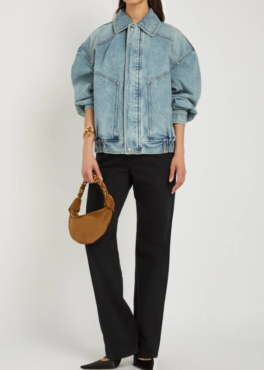 Panelled denim jacket