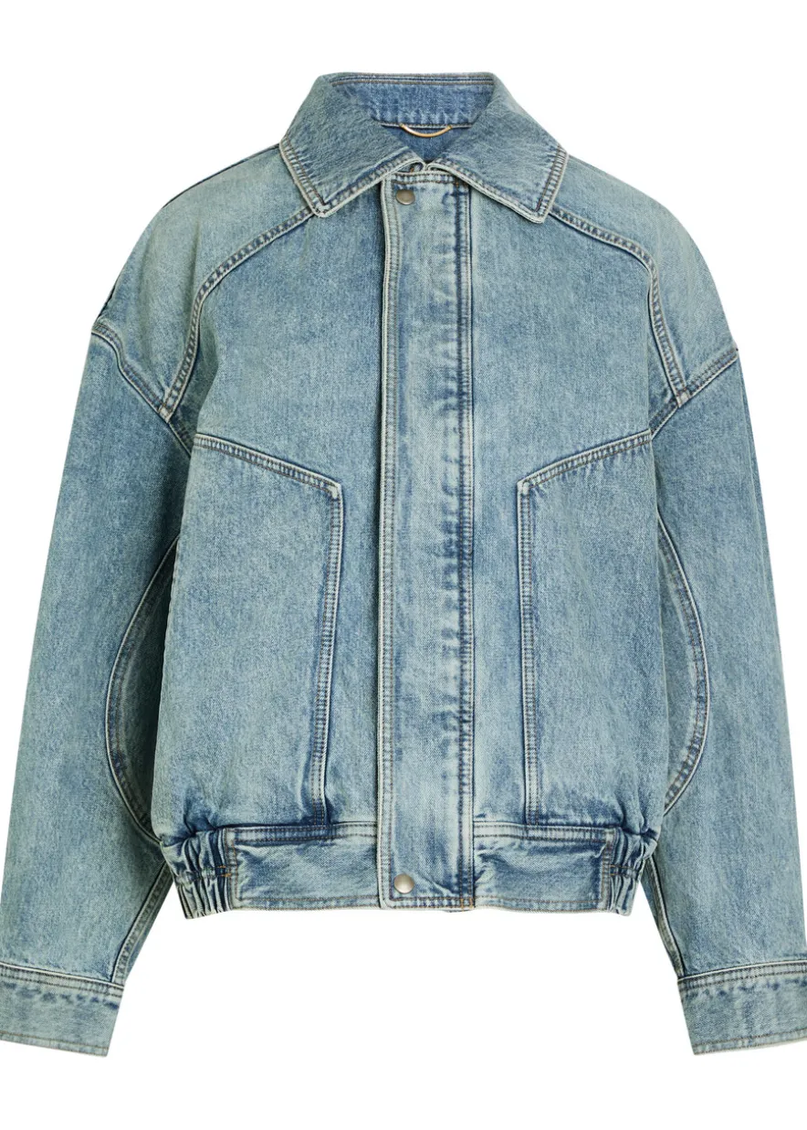 Panelled denim jacket