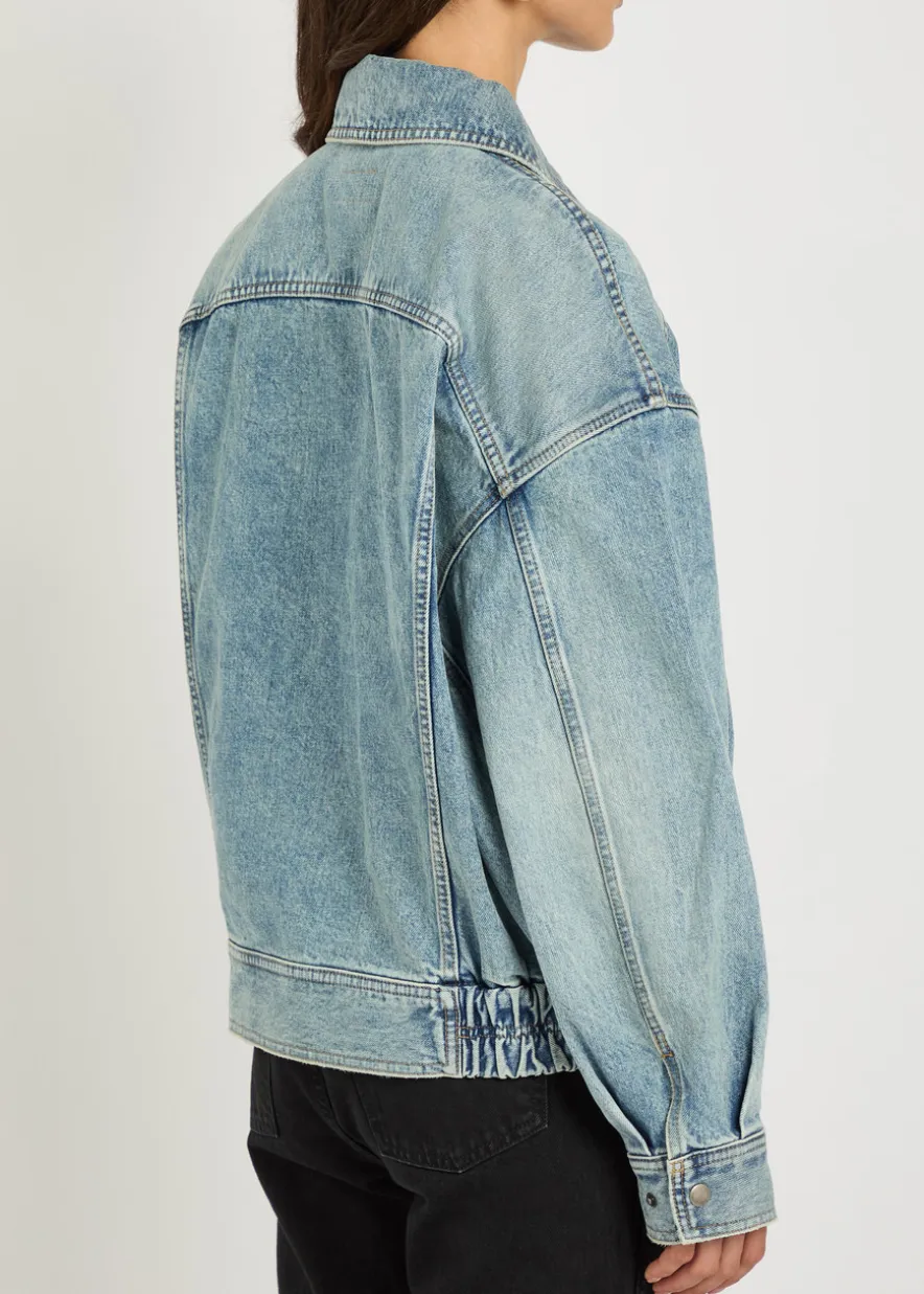 Panelled denim jacket