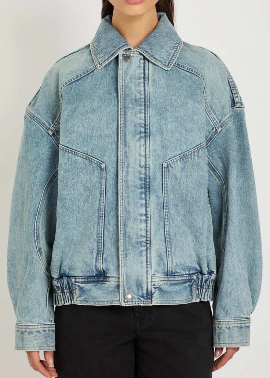 Panelled denim jacket