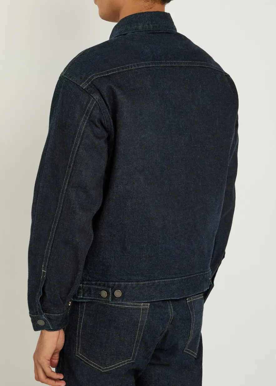 Panelled denim jacket