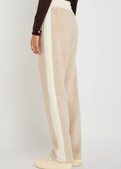 Panelled fleece sweatpants