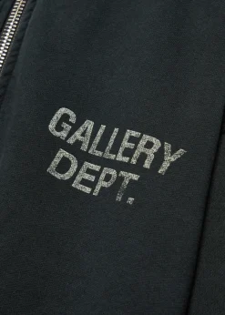 Panelled hooded cotton sweatshirt