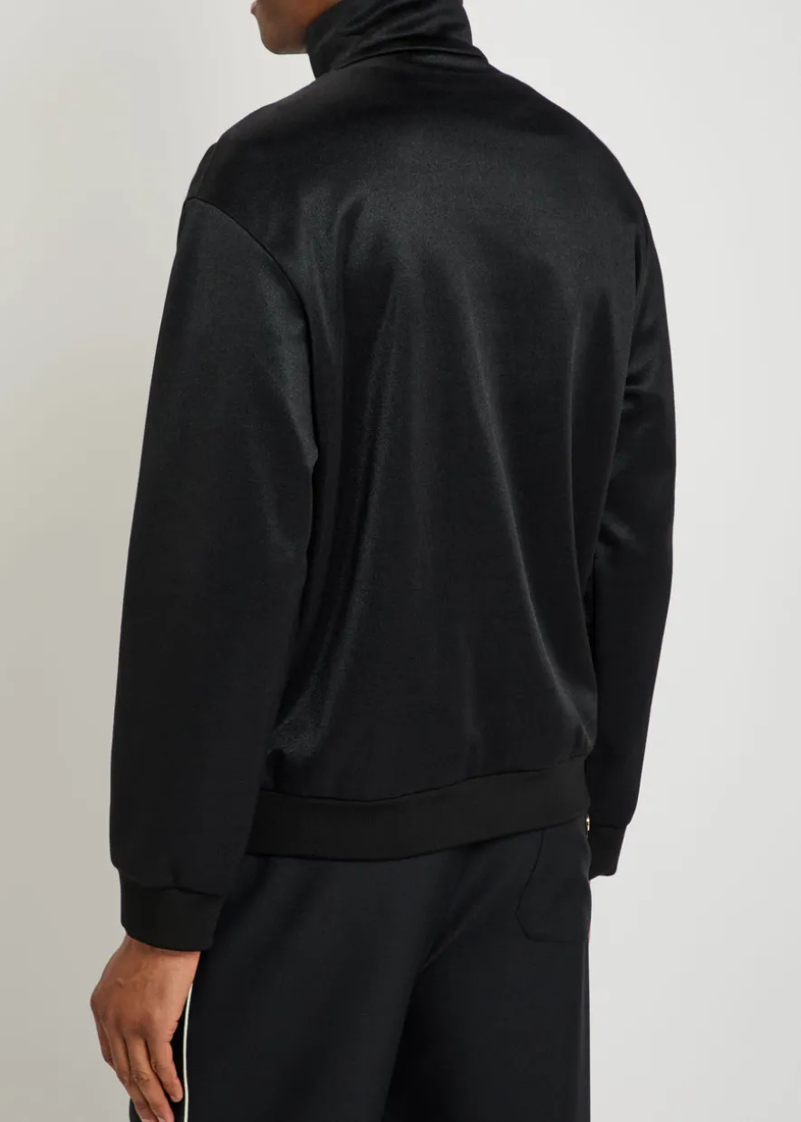 Panelled jersey track jacket