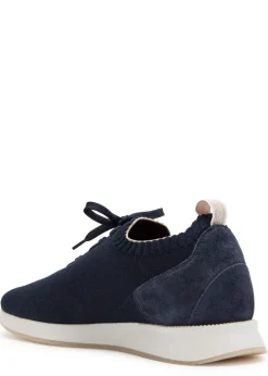 Panelled knit sneakers