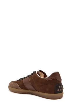 Panelled nubuck sneakers
