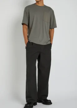 Panelled stretch-jersey T-shirt