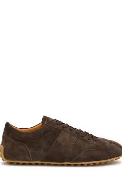 Panelled suede sneakers