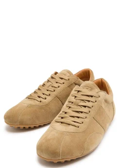 Panelled suede sneakers