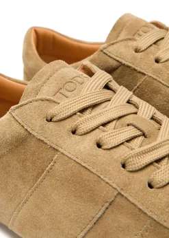 Panelled suede sneakers