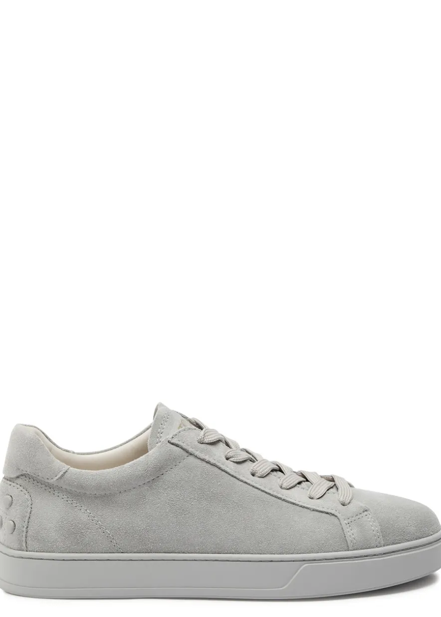 Panelled suede sneakers