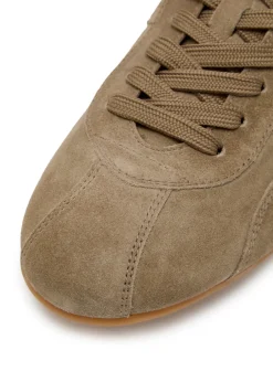Panelled suede sneakers