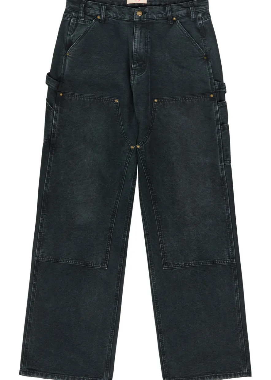 Panelled wide-leg jeans