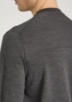 Panelled wool jumper