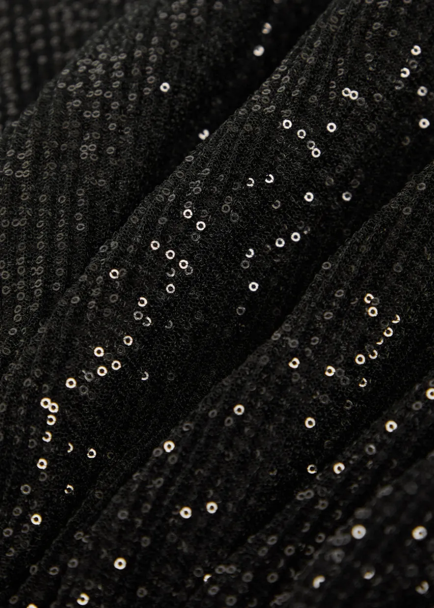 Paradiso sequin-embellished stretch-mesh gown