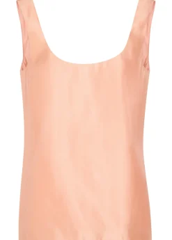 Parker satin and silk-blend top