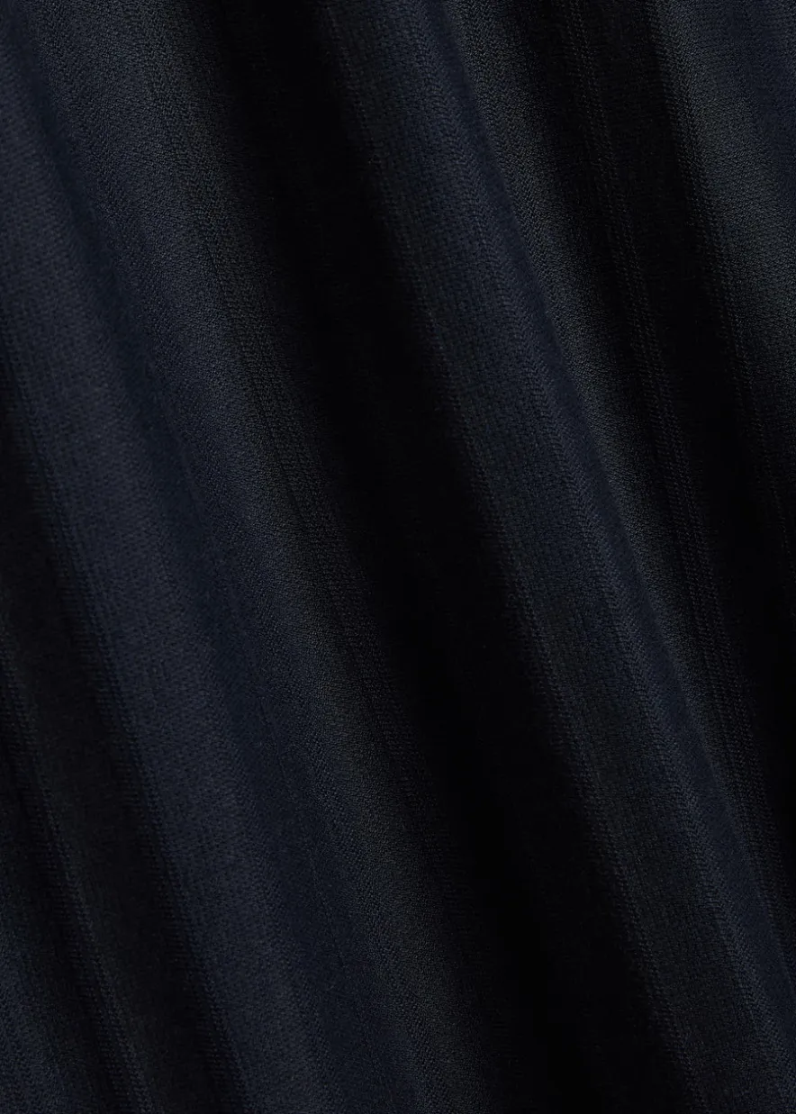 Parley striped-knit cotton polo shirt