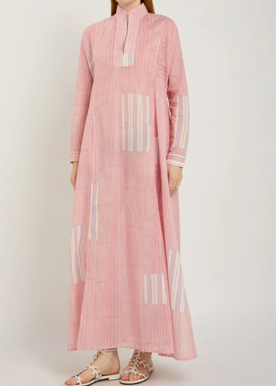 Parvati striped cotton maxi dress