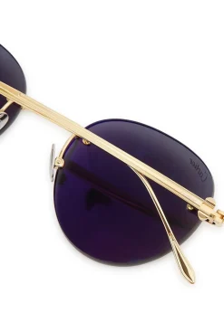 Pasha De Cartier gold-tone titanium sunglasses