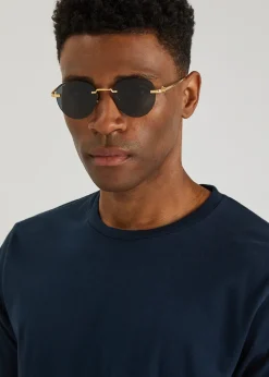 Pasha De Cartier gold-tone titanium sunglasses
