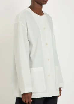 Patch pocket cotton shirt