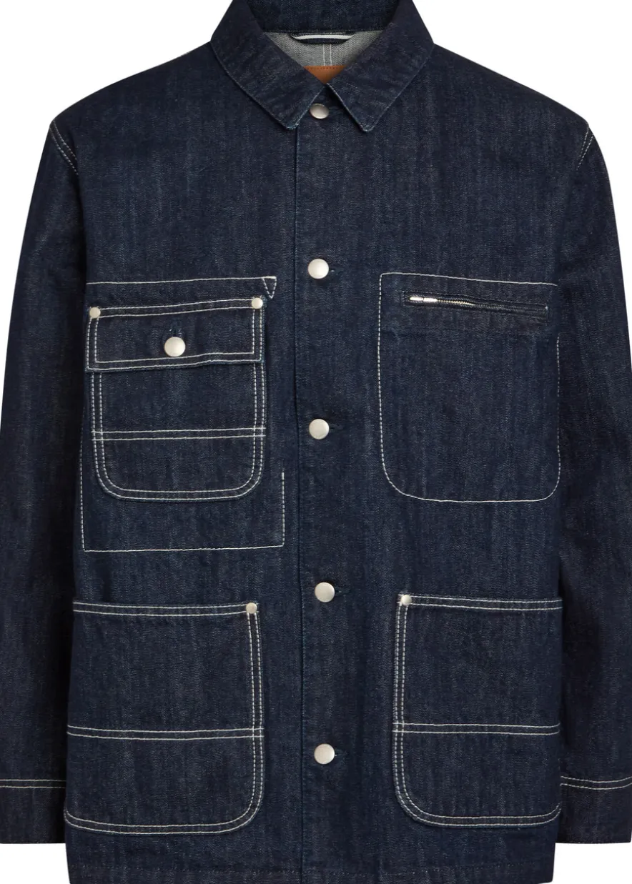 Patch pocket denim jacket