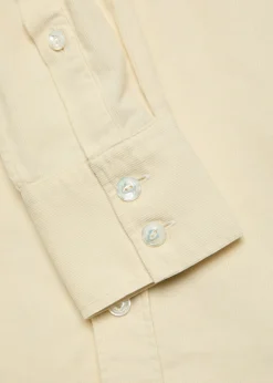 Patch pockets corduroy overshirt