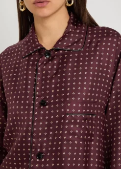 Patterned silk shirt