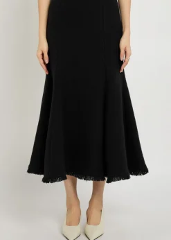 Patterson wool and cashmere-blend midi skirt