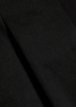Peached wide-leg cotton-twill trousers
