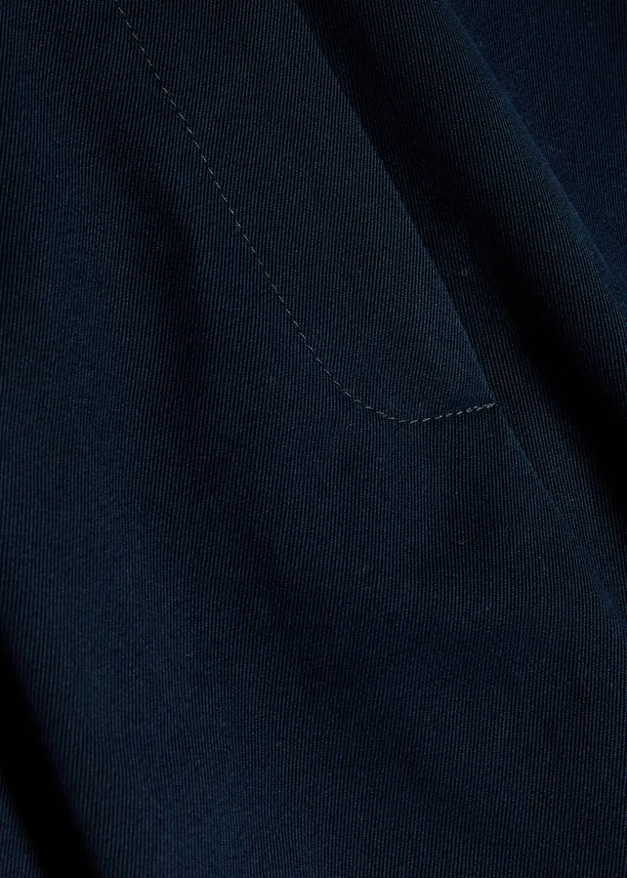 Peached wide-leg cotton-twill trousers