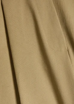 Peached wide-leg cotton-twill trousers