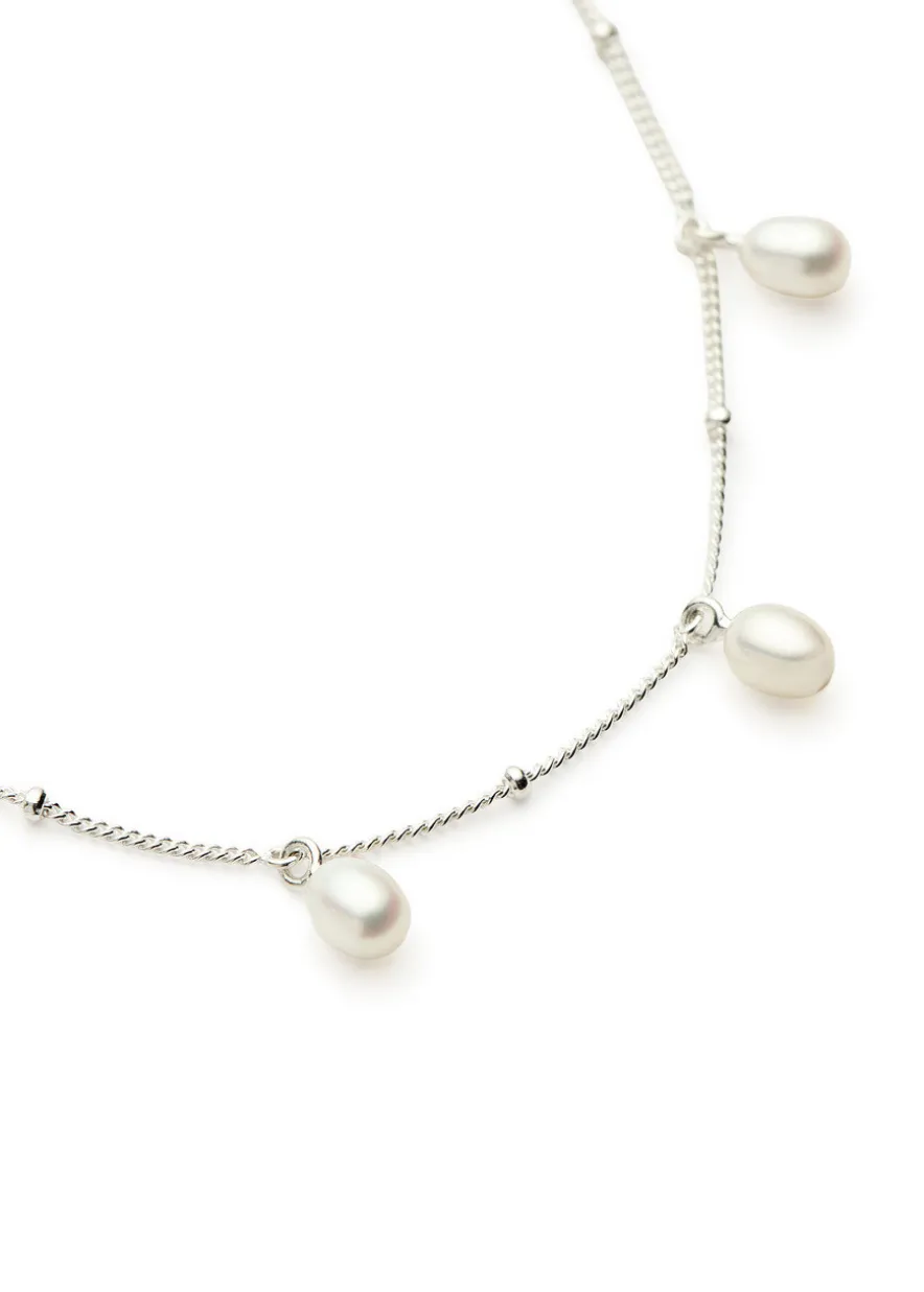 Pearl Baya silver-plated charm bracelet