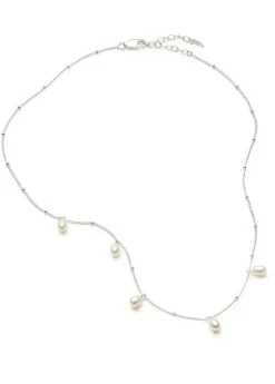 Pearl Baya silver-plated choker necklace
