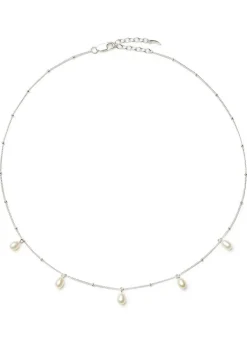 Pearl Baya silver-plated choker necklace