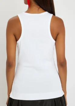 Pearl Chain Sculpt cotton tank