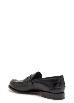 Pembrey glossed leather loafers