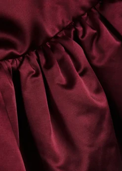 Peplum satin jacket