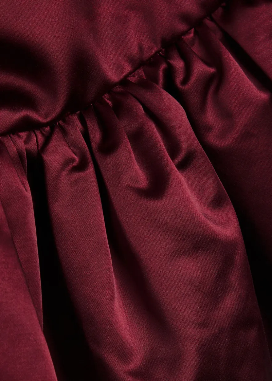 Peplum satin jacket