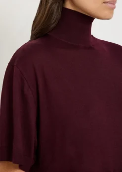 Peplum wool top
