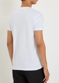 Perforated cotton T-shirt